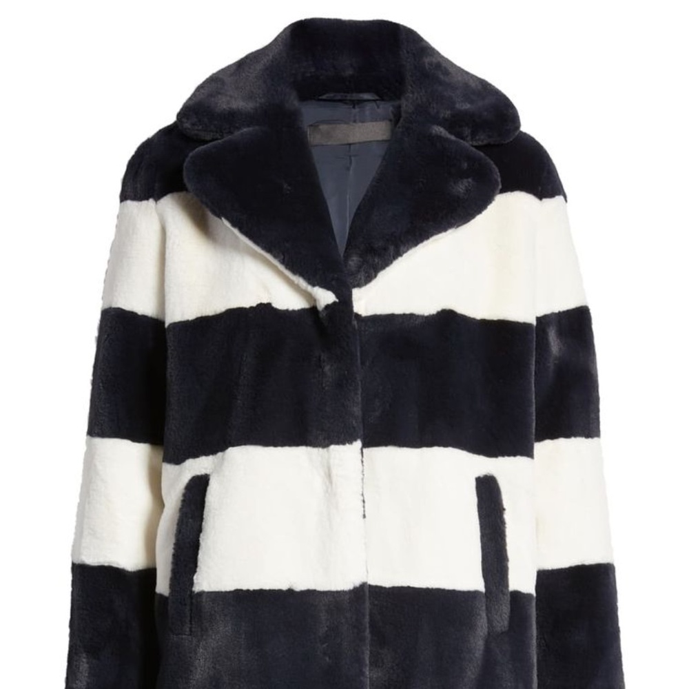 Halogen x Atlantic Pacific Faux Fur Coat Size XS